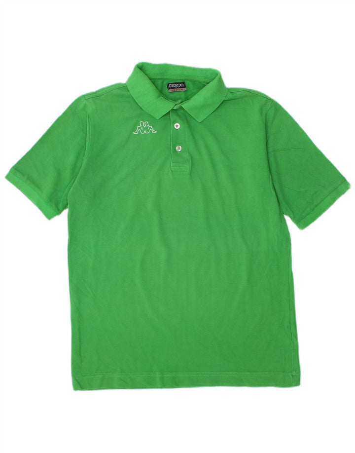KAPPA Polo Homme Vert Moyen Coton