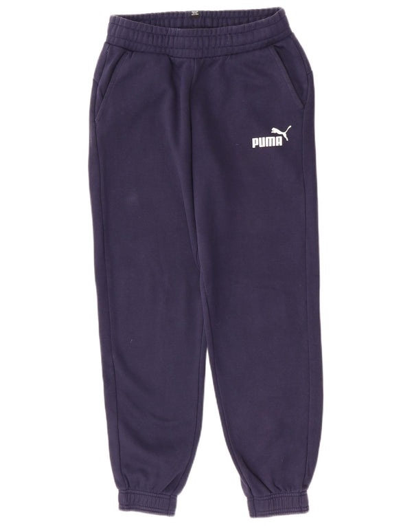 Puma Pantalon de Survêtement Garçon 13-14 ans Bleu Marine Coton