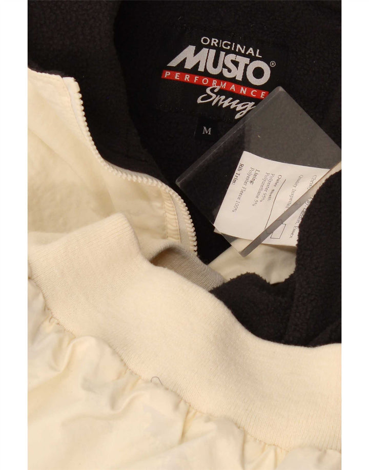 Musto Veste Bomber Homme UK 38 Moyen Blanc Cassé Polyester