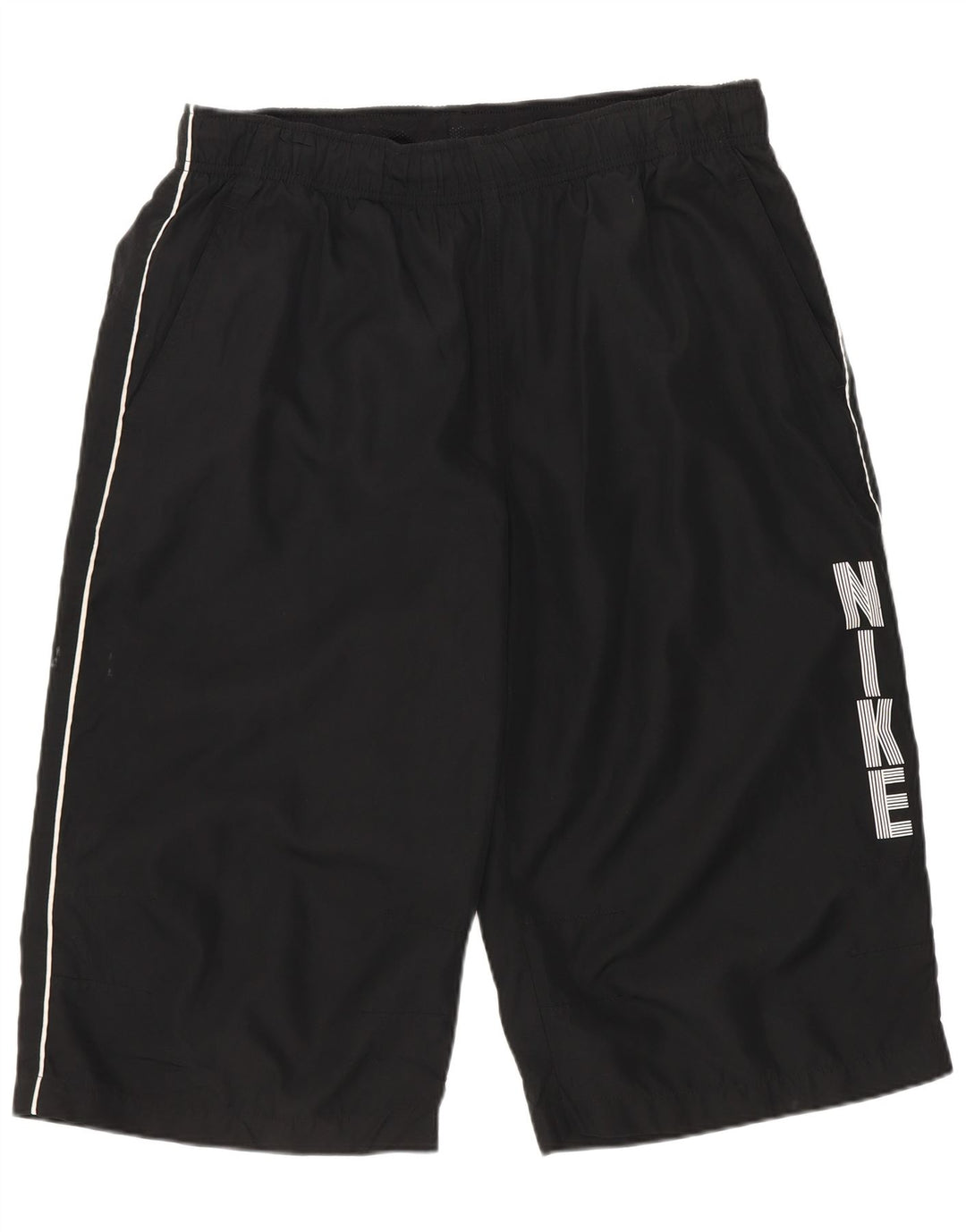 Nike Short de sport graphique pour hommes, grand, noir, polyester