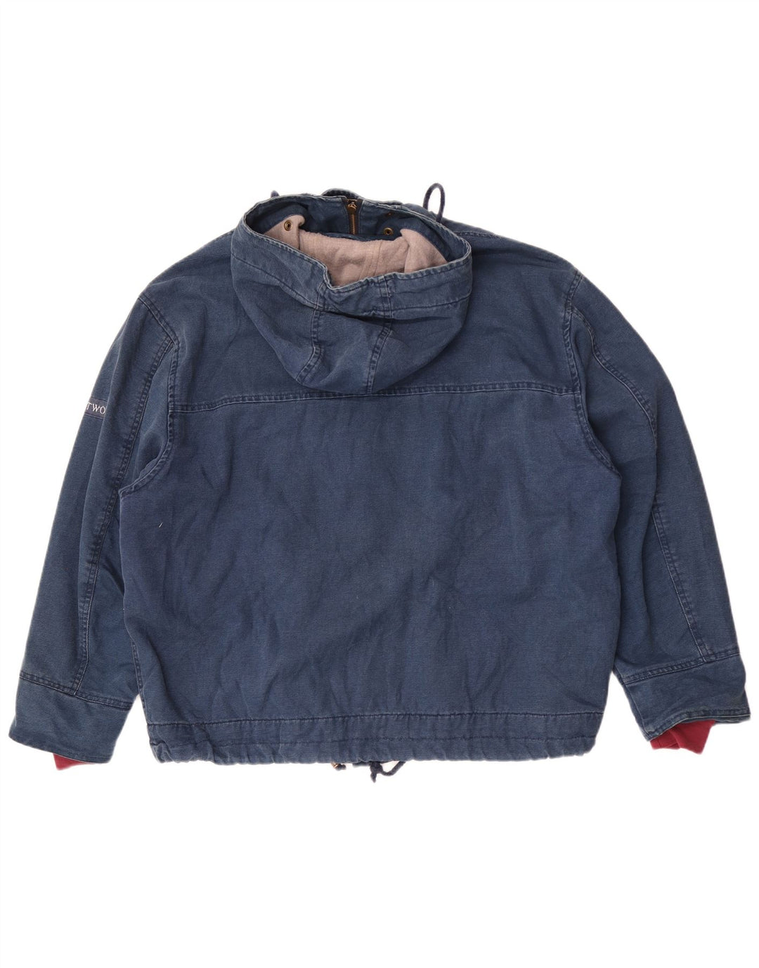 Part Two Veste Bomber à Capuche Coupe Ample pour Homme UK 36 Petit Bleu