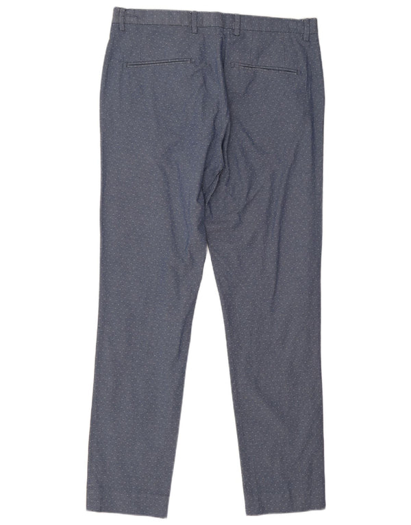Scotch & Soda Pantalon décontracté coupe slim W34 L34 Bleu à pois en coton
