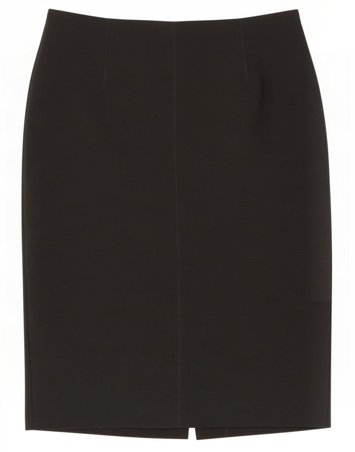 Marks & Spencer Jupe crayon pour femme UK 14 Large W32 Noir Polyester