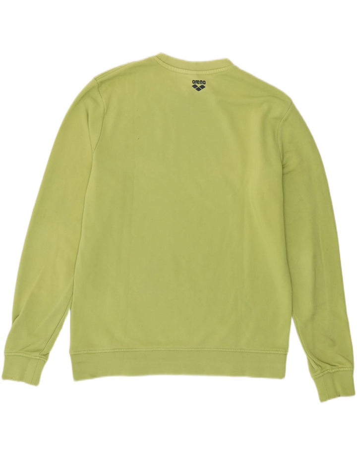 ARENA Pull Sweatshirt Graphique Homme Vert Moyen Coton