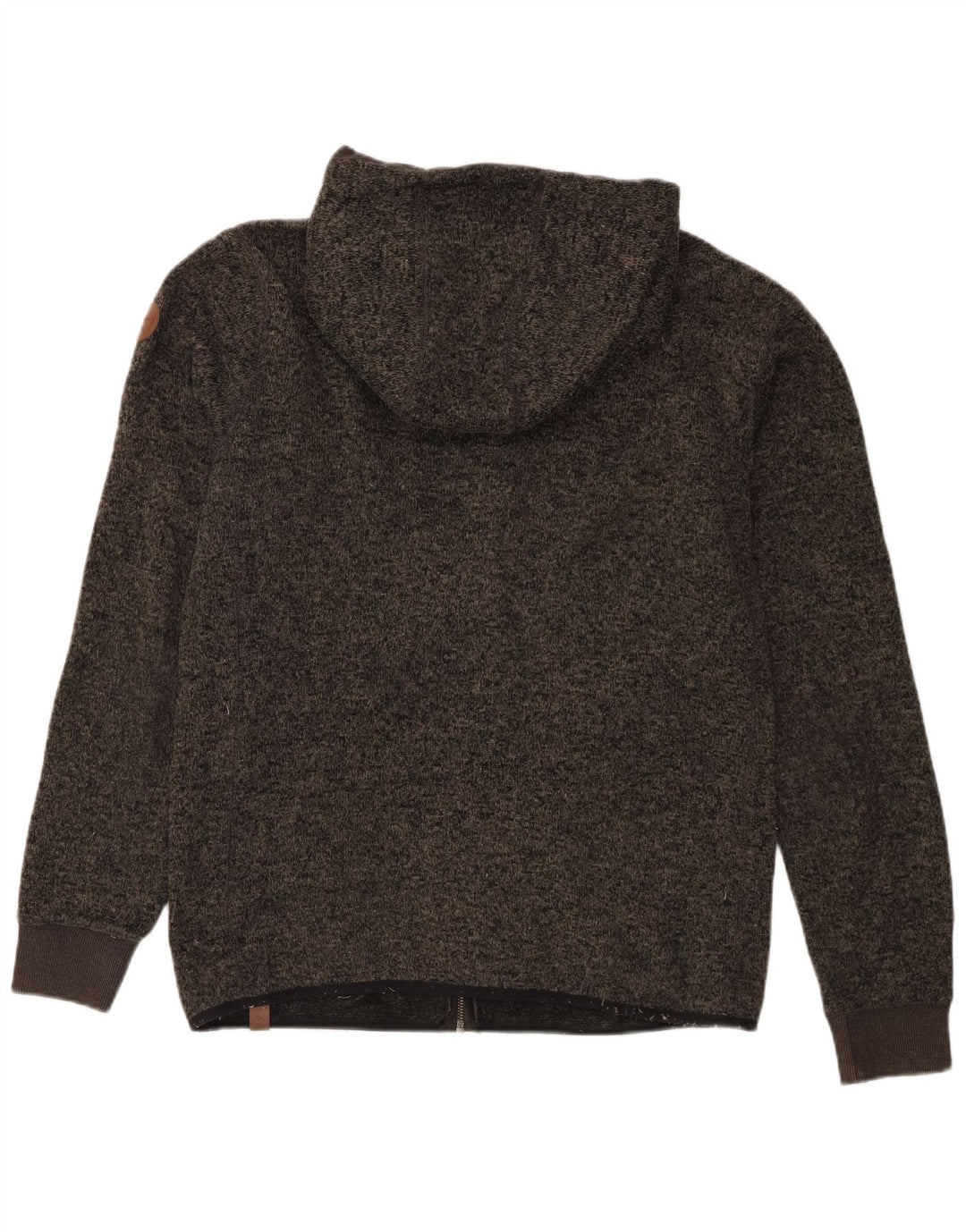 Quiksilver Pull à capuche zippé pour homme en polyester moucheté gris moyen