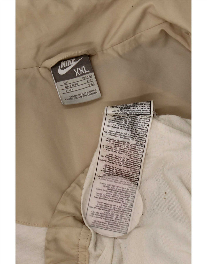 Nike Veste de survêtement pour homme UK 47/48 2XL Beige Colorblock Polyester