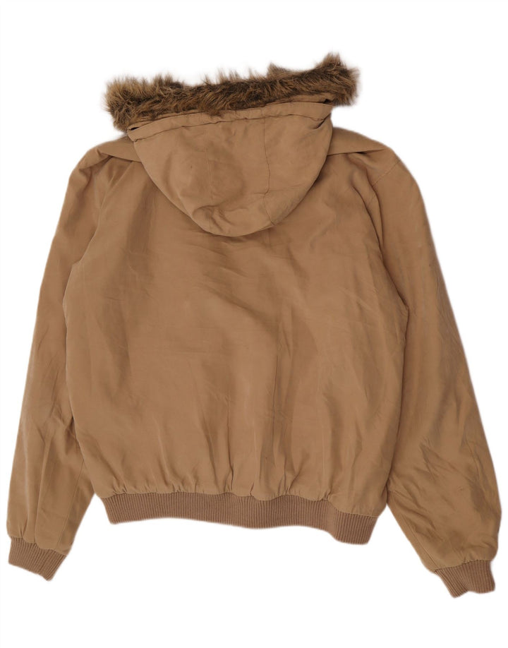 Slam Veste coupe-vent à capuche pour homme UK 42 XL Beige Polyester
