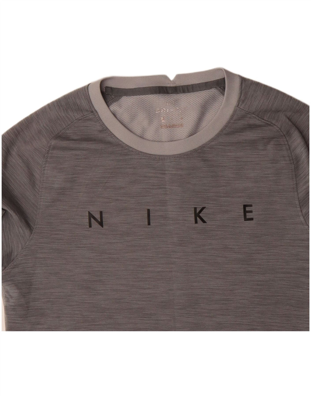 NIKE T-shirt Dri Fit Graphic pour hommes, petit, gris, color block, en polyester