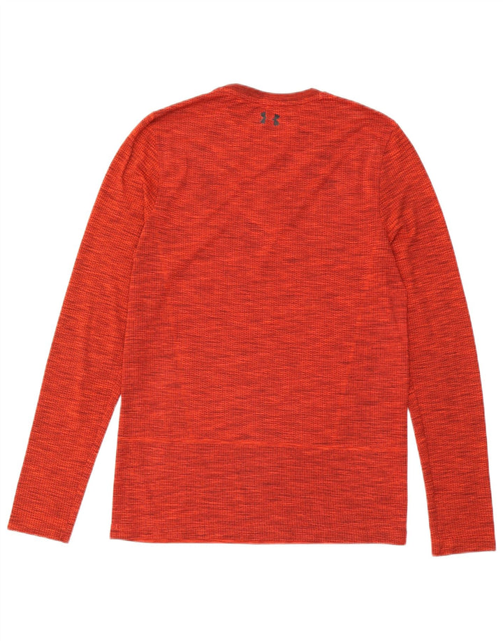 Under Armour Haut à Manches Longues Heat Gear Homme Rouge Moyen Moucheté