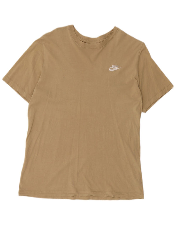 Nike T-Shirt Homme Coton Beige Moyen