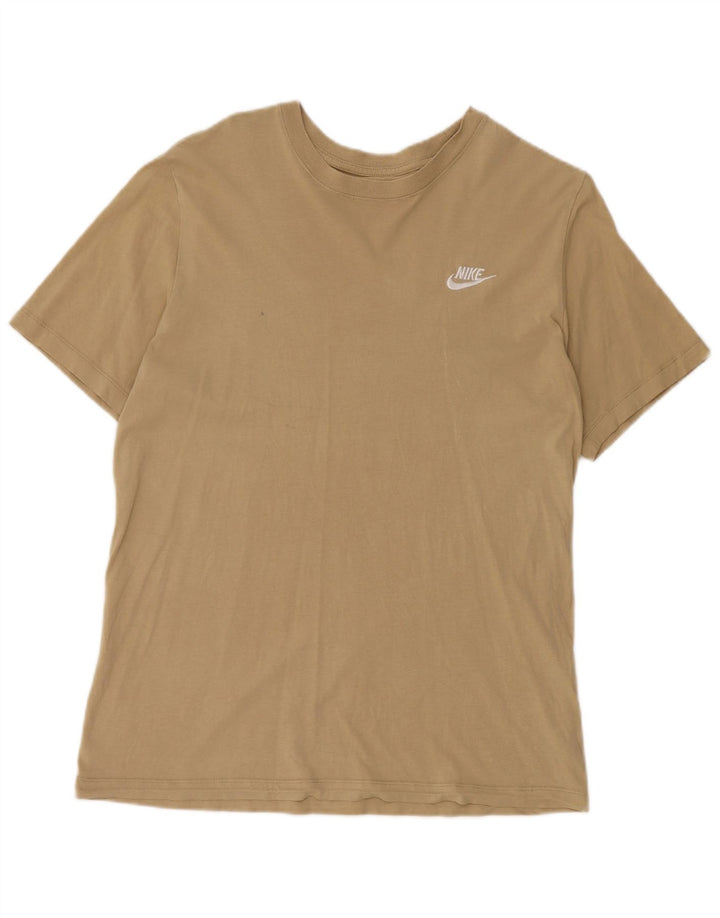 Nike T-Shirt Homme Coton Beige Moyen
