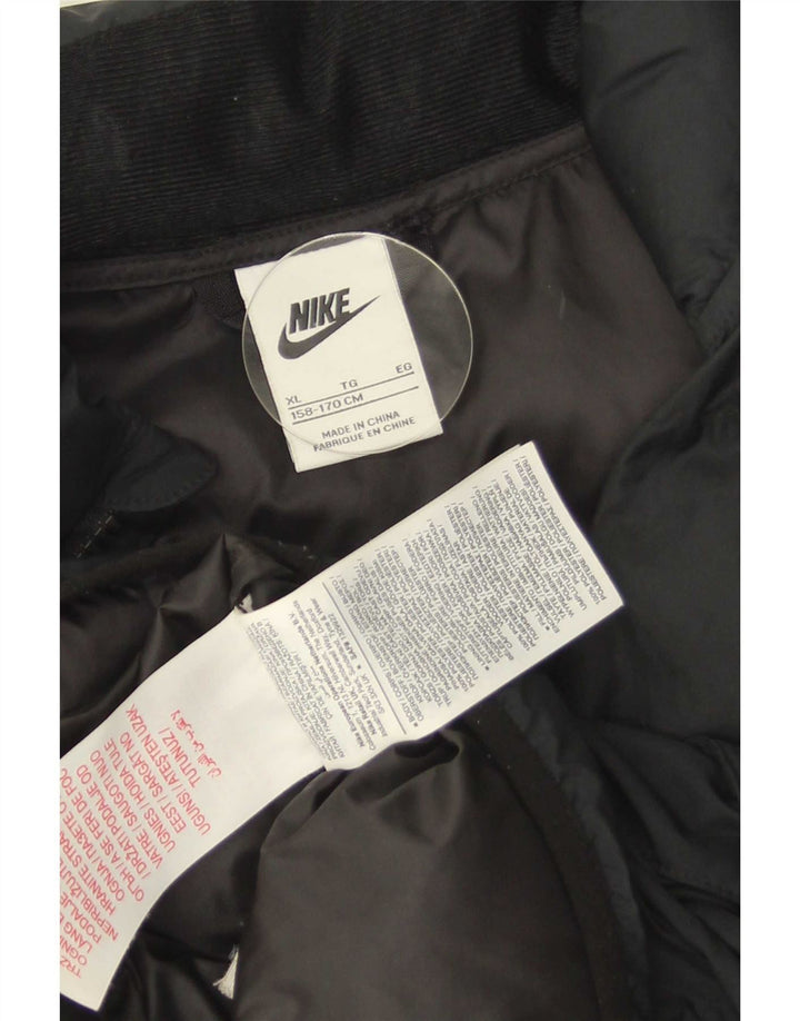 Nike Garçon Gilet Rembourré 13-14 ans XL Noir Polyester
