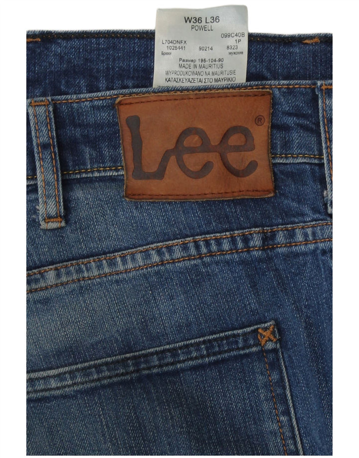 Lee Jean Powell Slim W36 L36 Homme Bleu Coton