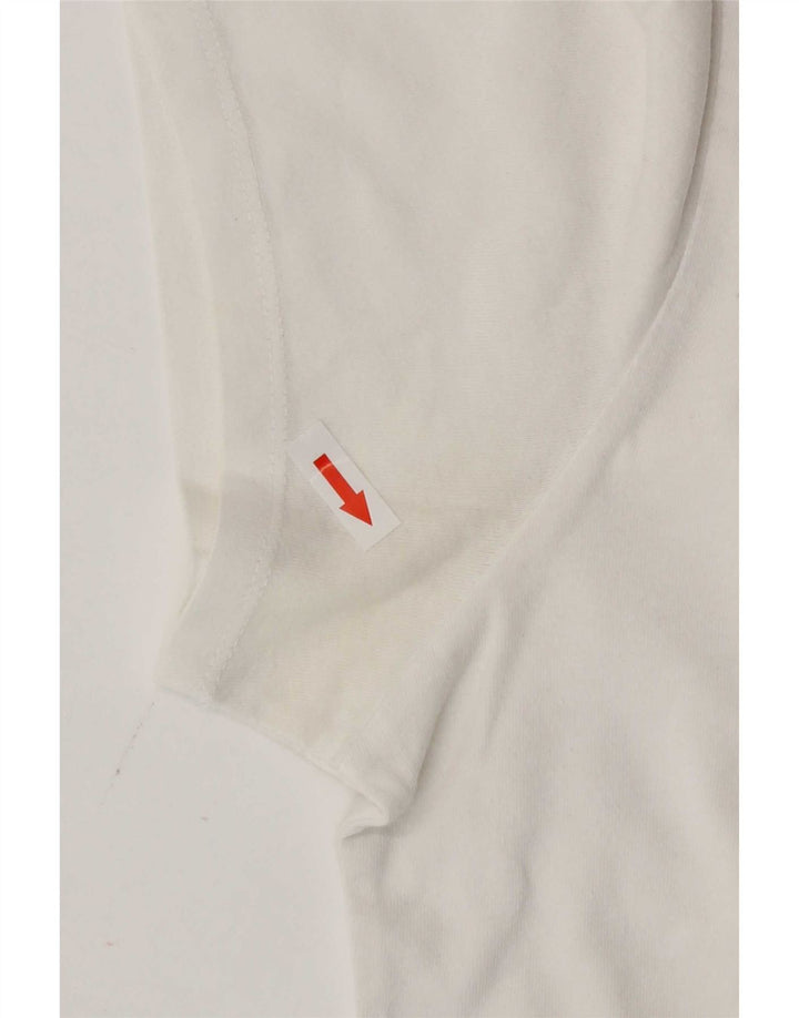 Levi's T-Shirt Graphique Femme UK 16 Large Blanc