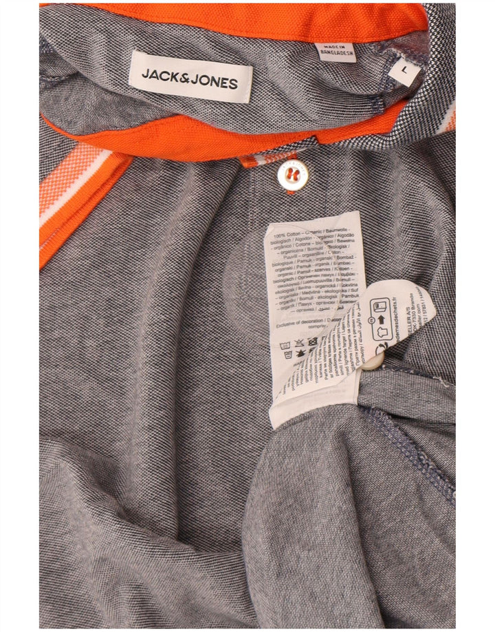 Jack & Jones Polo Homme Large Gris Coton