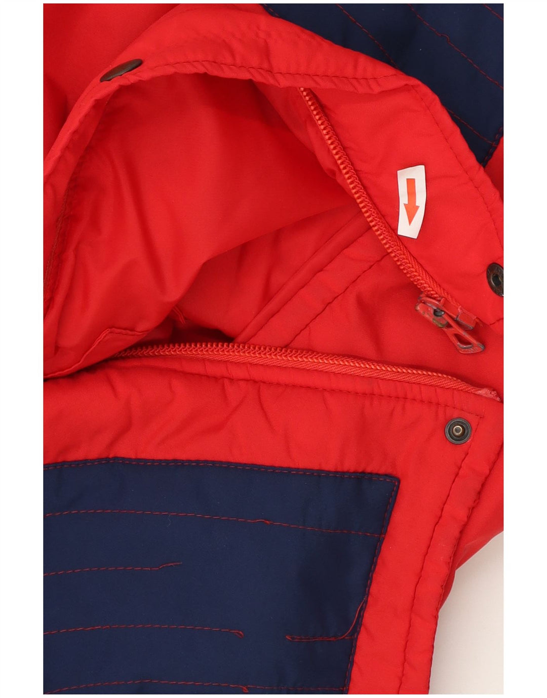 Sportitalia Veste rembourrée pour homme UK 38 Medium Rouge Colourblock
