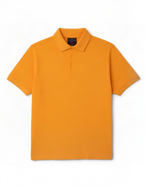 Paul & Shark Polo Homme Petit Jaune Coton