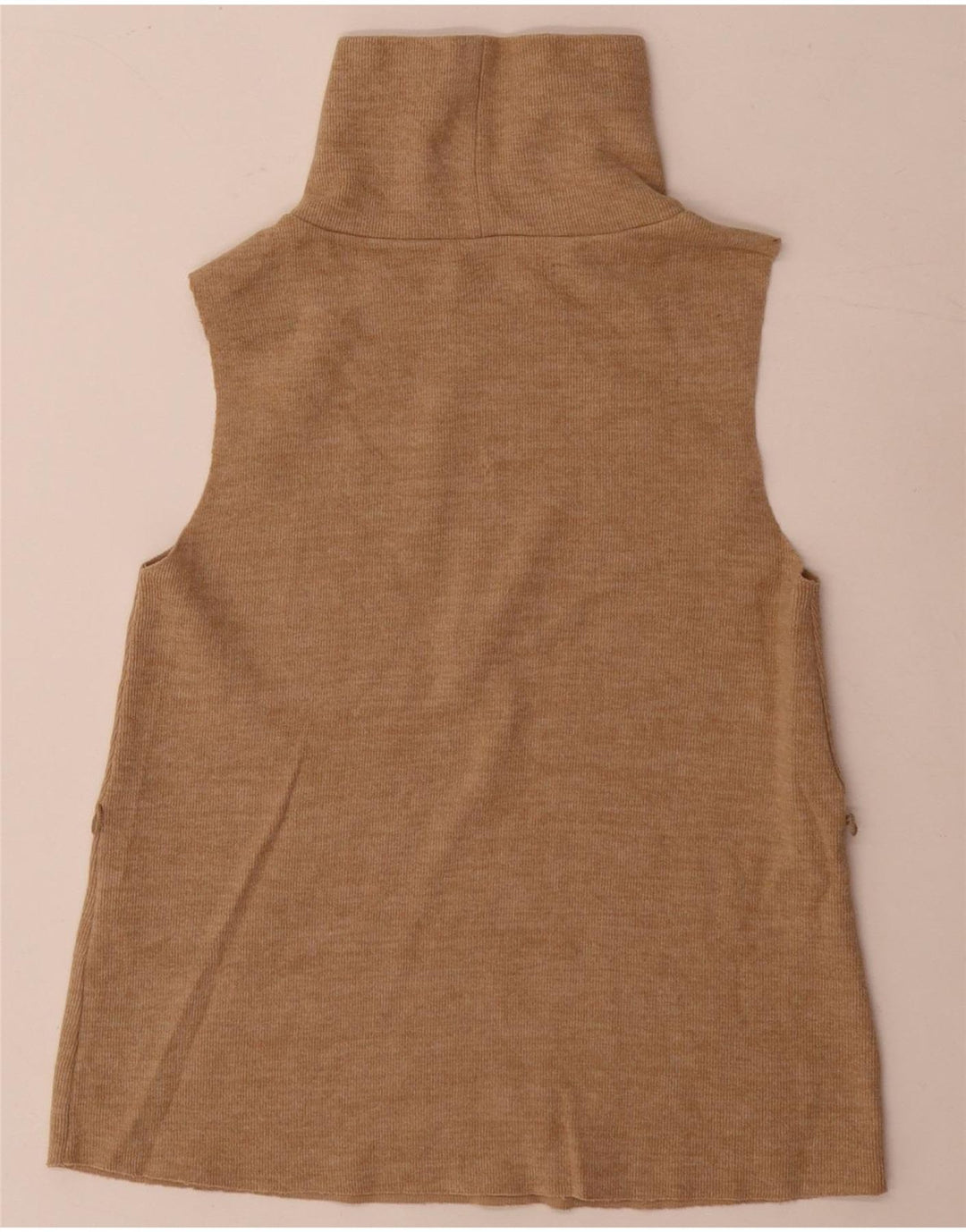 Zara Femme Débardeur UK 8 Petit Coton Beige