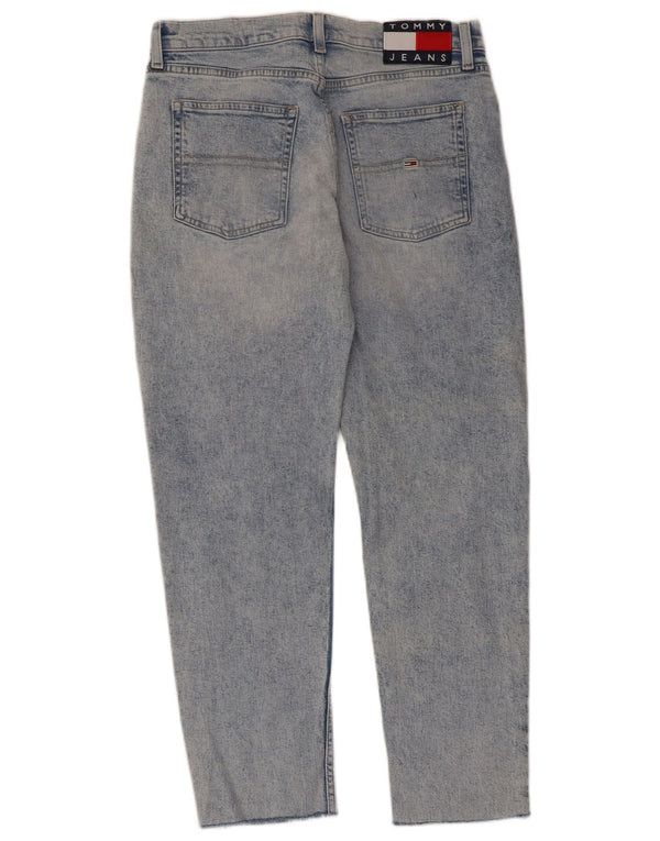 TOMMY HILFIGER Jean Droit Femme W28 L26 Bleu Coton