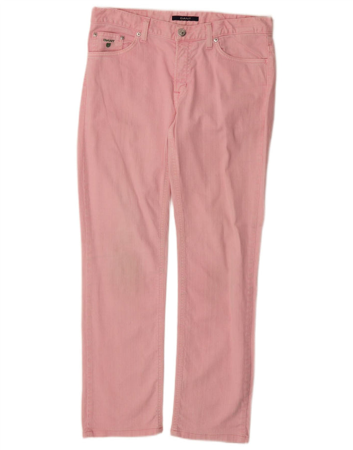 GANT Pantalon décontracté droit Dawn coupe droite pour femme W29 L32 Coton rose