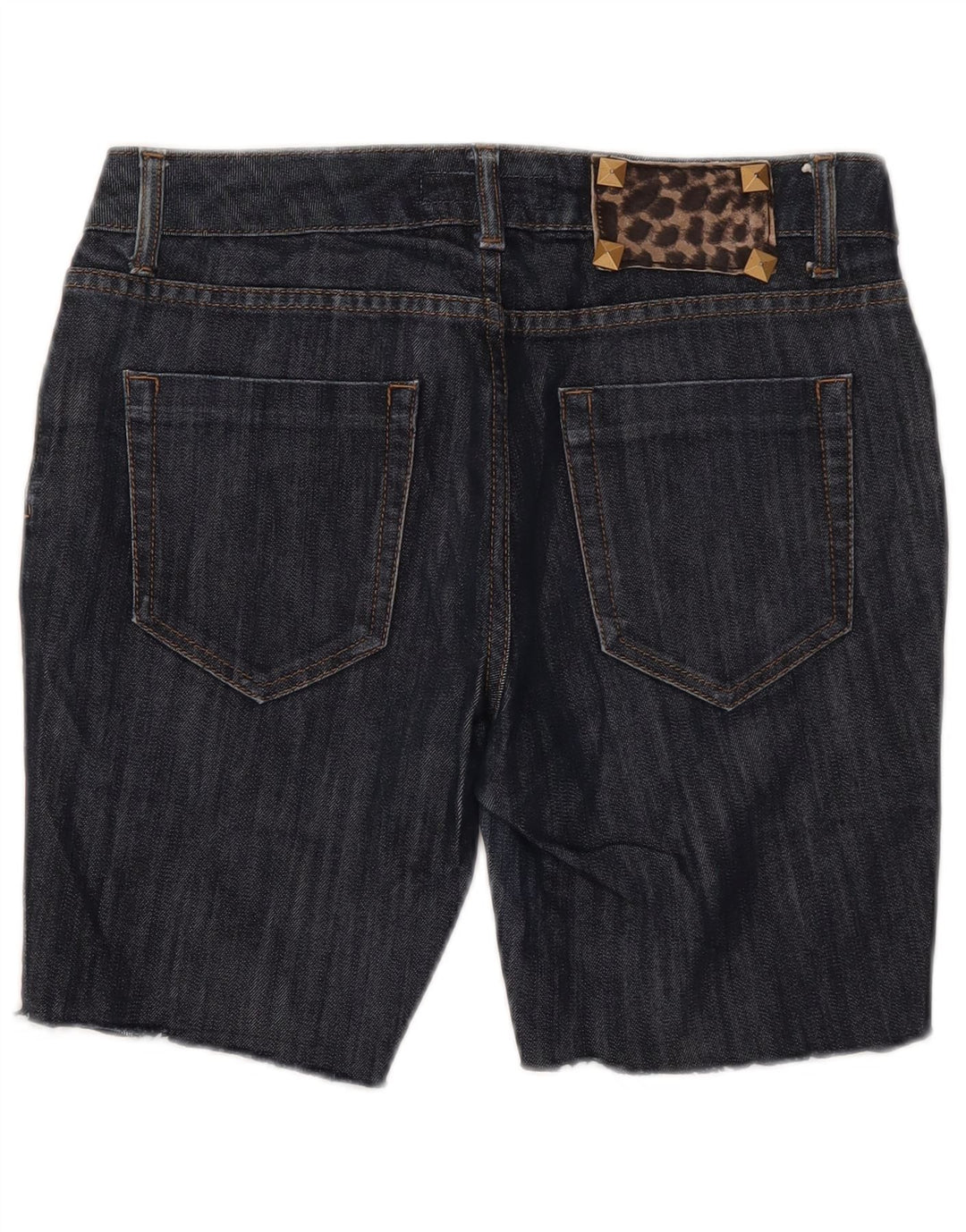 Zara Short en jean pour femme EU 40 Medium W30 Bleu marine Coton