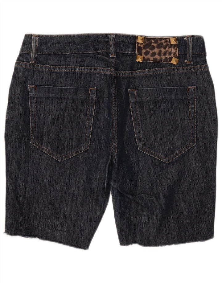 Zara Short en jean pour femme EU 40 Medium W30 Bleu marine Coton