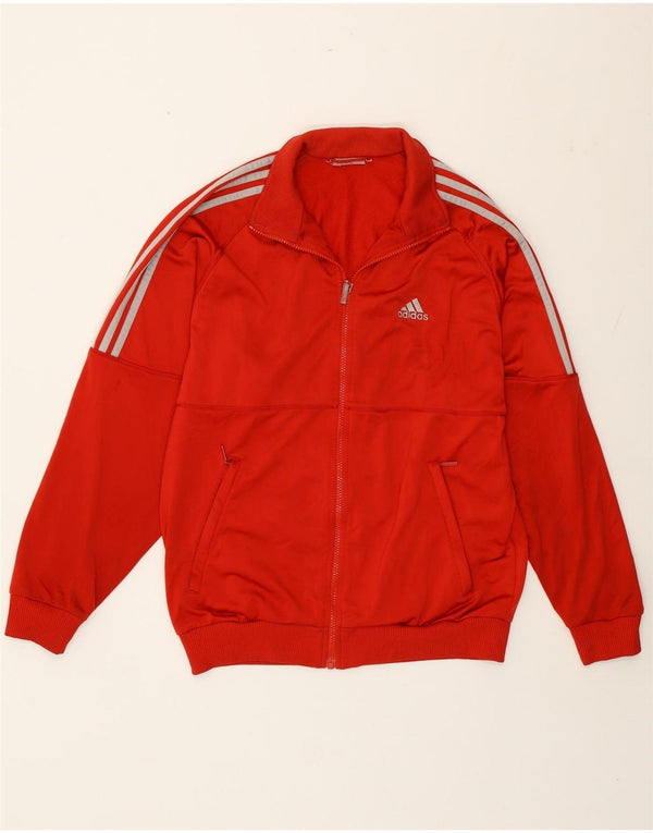 Adidas Veste de survêtement pour homme Rouge moyen Polyester