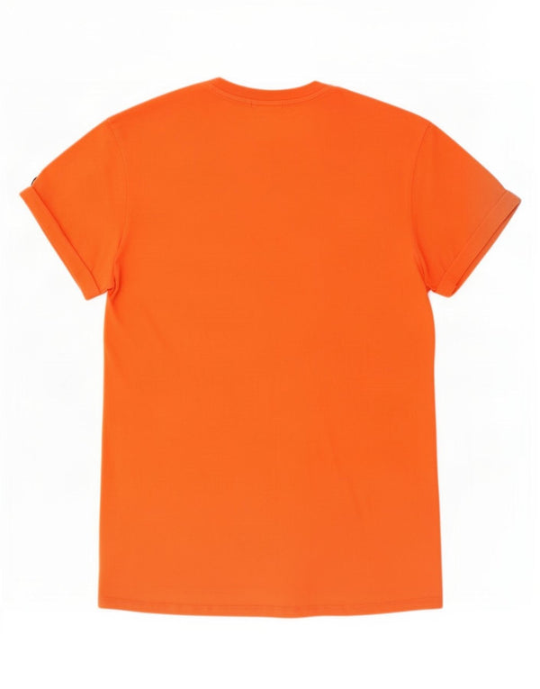G-Star Homme T-Shirt Graphique Haut Large Orange Colourblock Coton