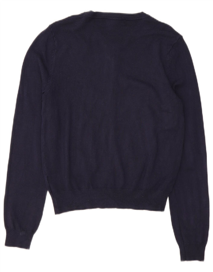 Marks & Spencer Pull Cardigan Femme UK 12 Medium Bleu Marine