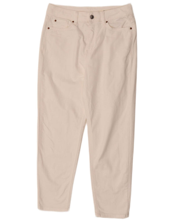 Marks & Spencer Jean court pour femme UK 10 Small W28 L25 Coton beige
