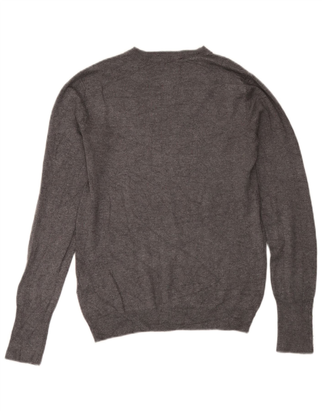 Zara Pull ras du cou pour femme UK 12 Gris moyen Viscose