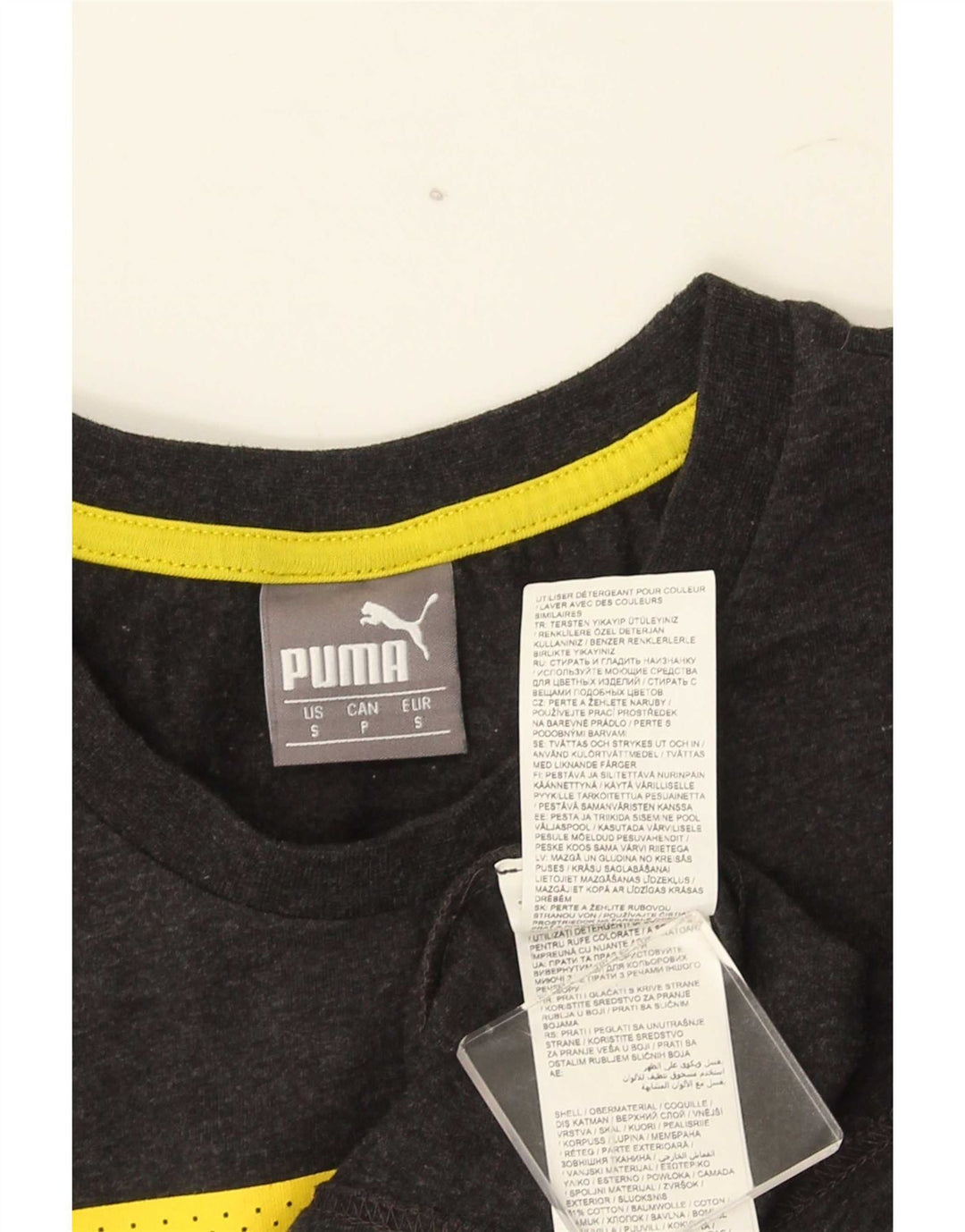 Puma T-Shirt Graphique Homme Petit Gris Coton