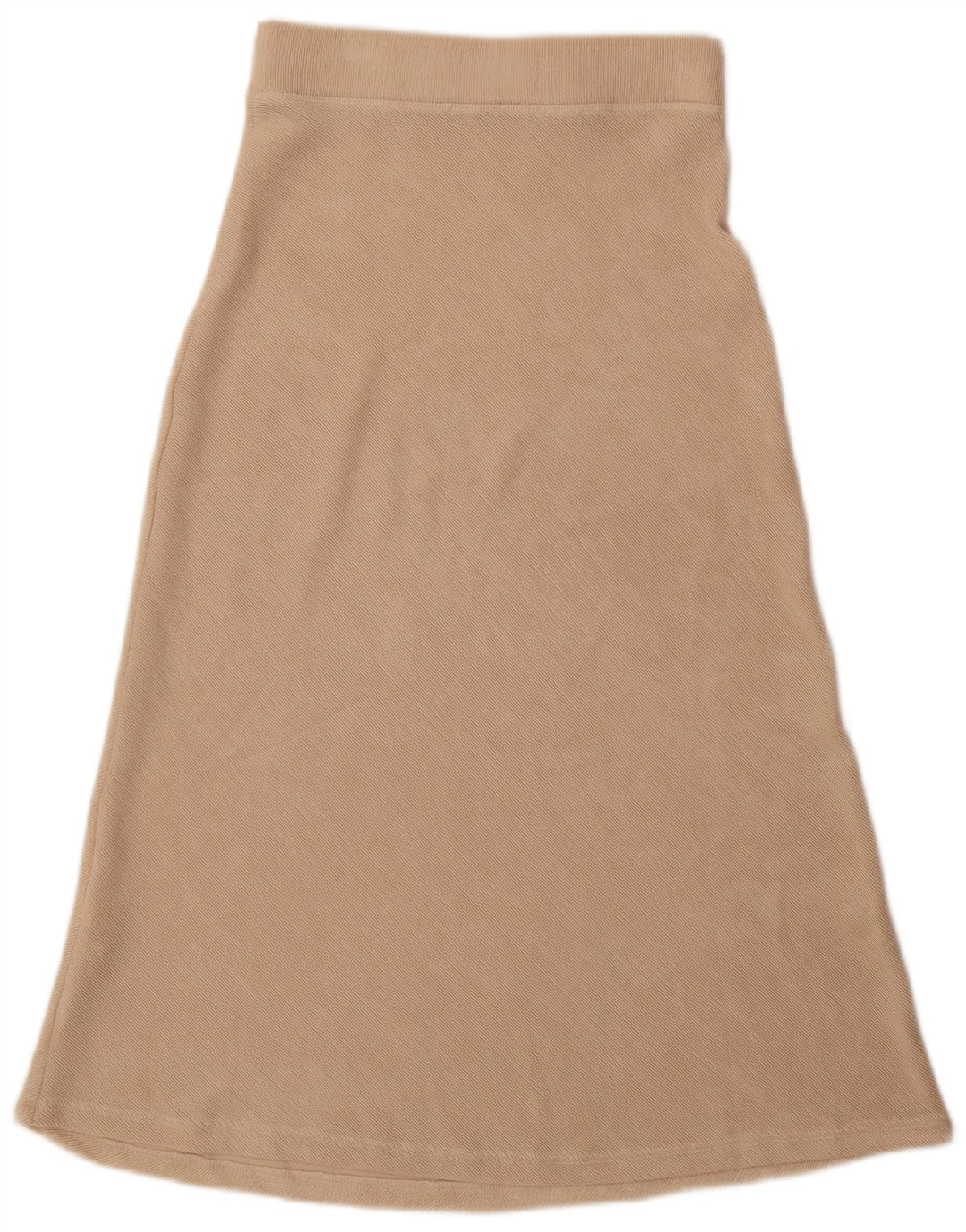 Zara Femme Jupe Trapèze Taille Haute Moyen W28 Beige Polyester