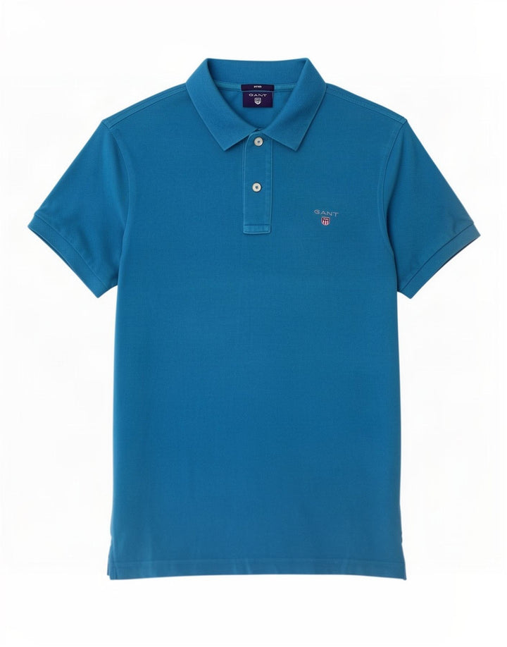 Gant Polo Homme Petit Bleu Coton