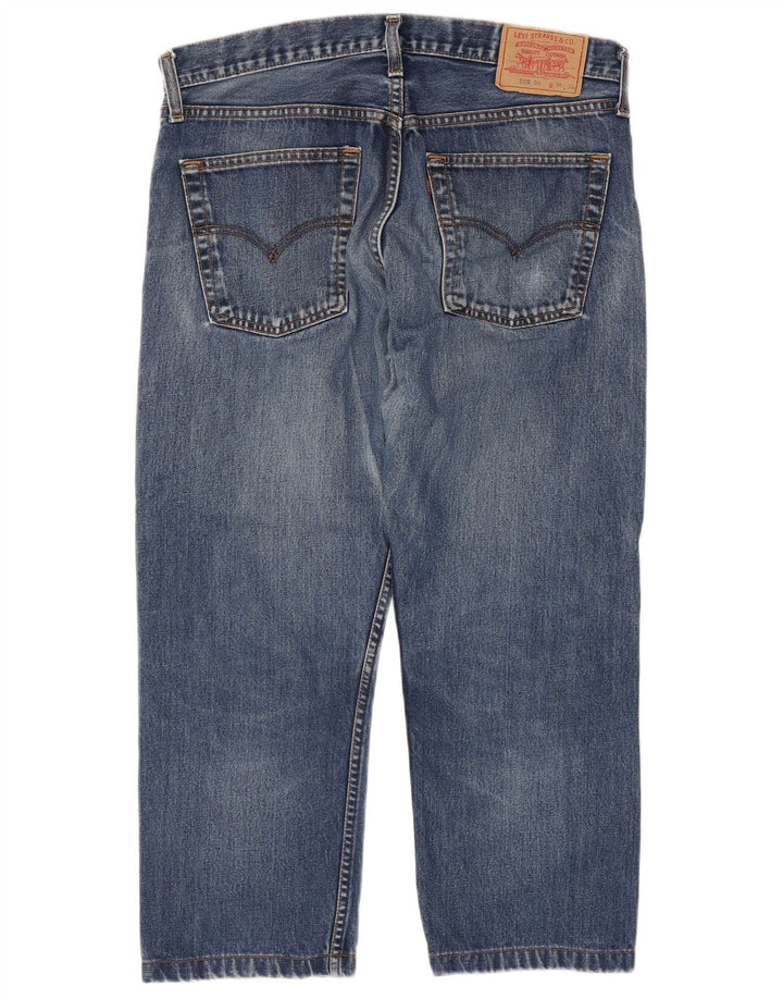 LEVI'S Jean Droit Court 505 Homme W36 L24 Bleu Coton