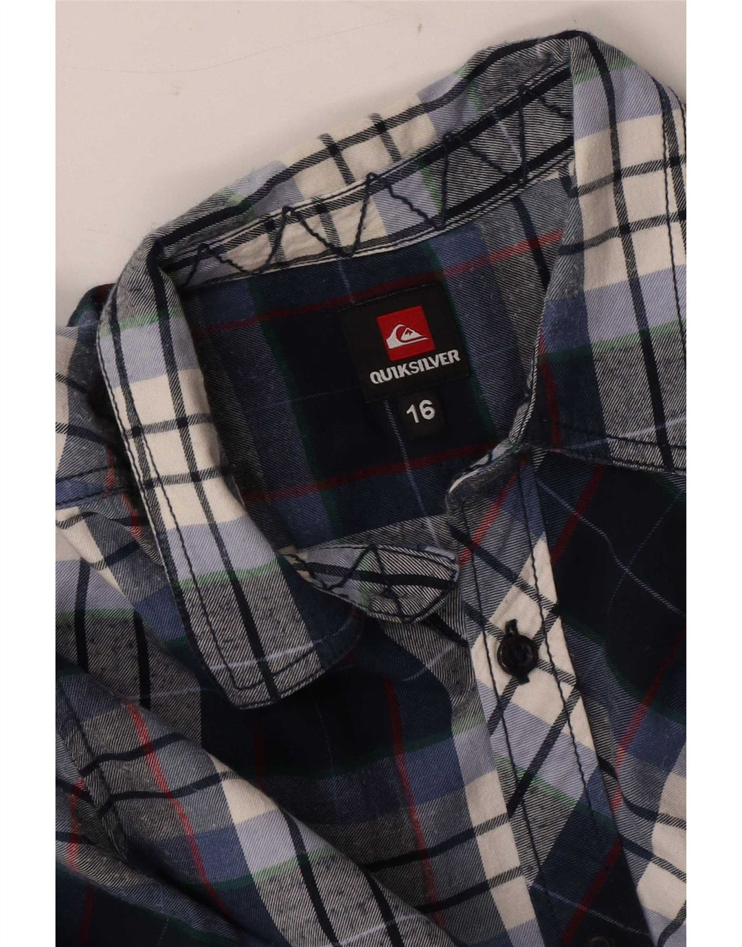 Quiksilver Chemise en Flanelle Garçon 15-16 Ans Bleu Marine à Carreaux