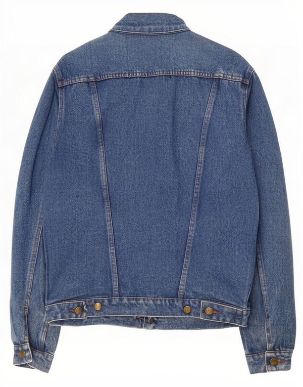 POP 84 Veste en jean pour homme UK 40 Large Bleu Coton