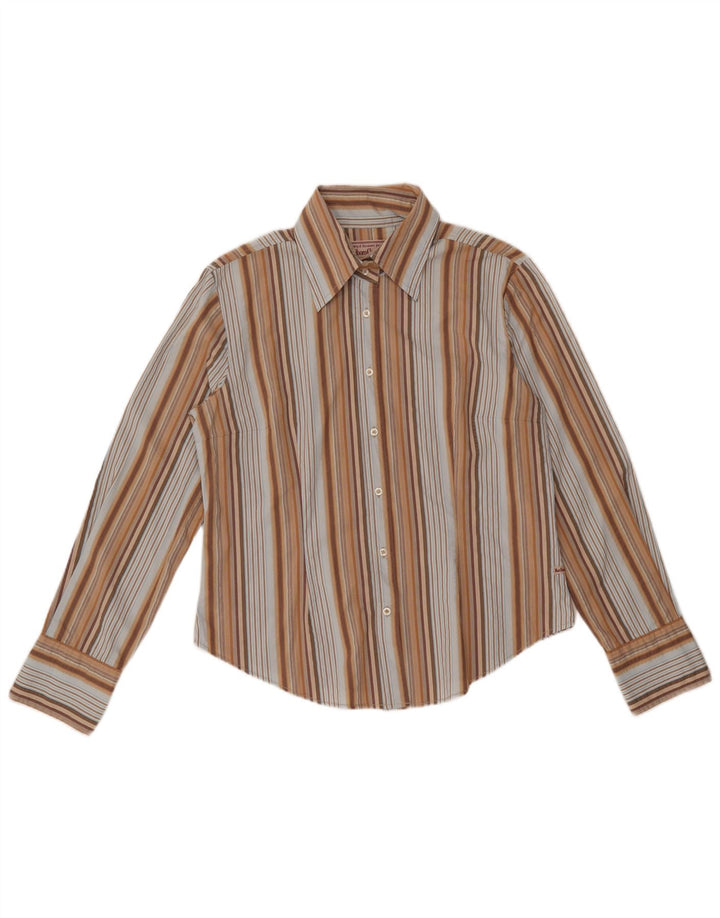 MARLBORO CLASSICS Chemise Slim Fit Femme UK 18 XL Rayé Multicolore