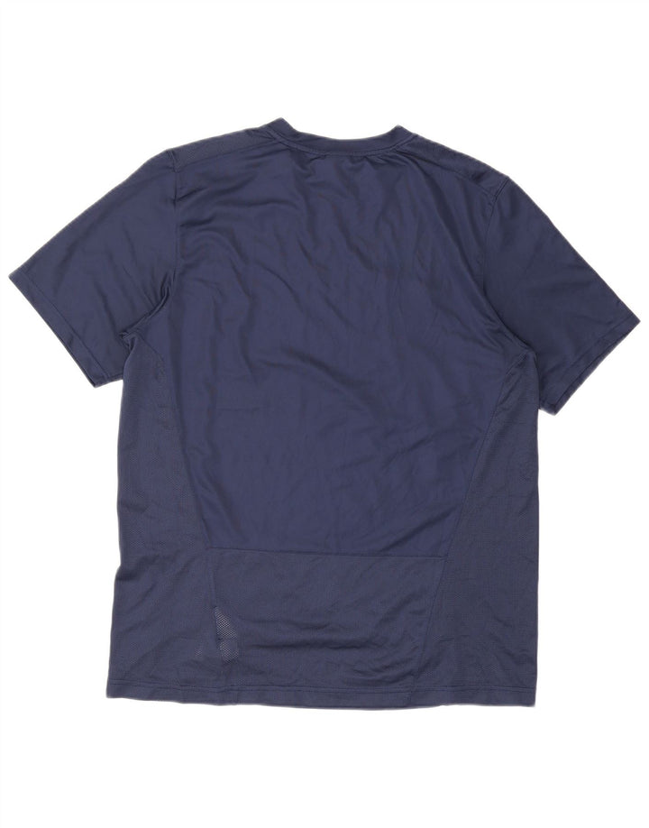 Nike Hommes Dri Fit T-Shirt Haut Large Bleu Marine Polyester