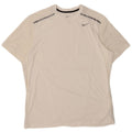 Nike Hommes Dri Fit T-Shirt Haut XL Blanc Polyester
