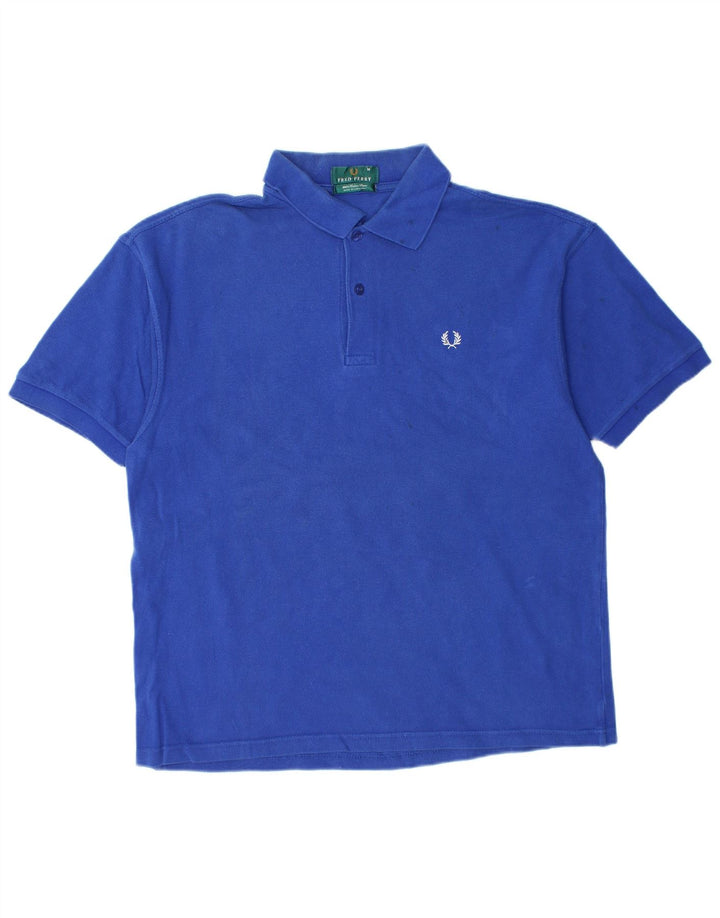 FRED PERRY Polo Homme Bleu Moyen Coton