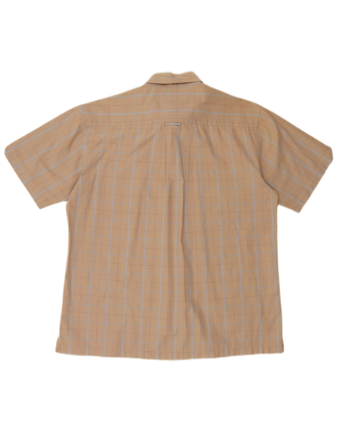 Ben Sherman Chemise à manches courtes pour homme Grand carreaux beiges
