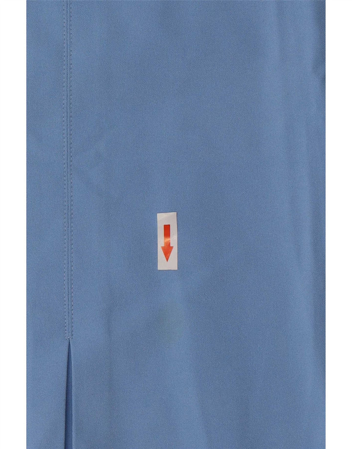 Benetton Mini-jupe Femme IT 46 Large W31 Bleu Polyester