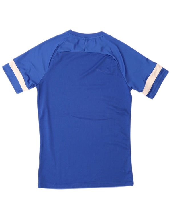Nike Hommes Dri Fit T-Shirt Haut Petit Bleu Colorblock