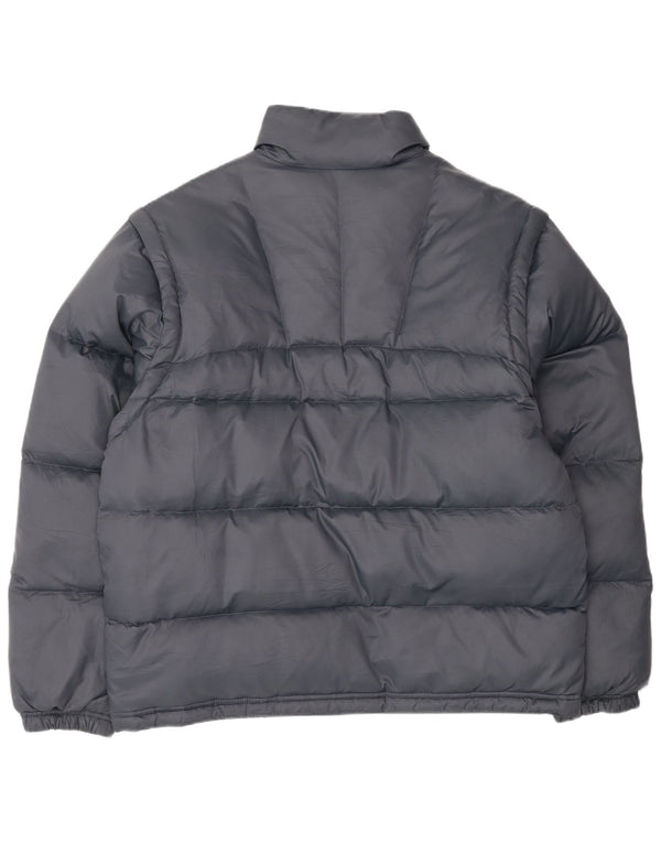 Puma Veste rembourrée pour homme UK 40 Large Bleu marine Nylon