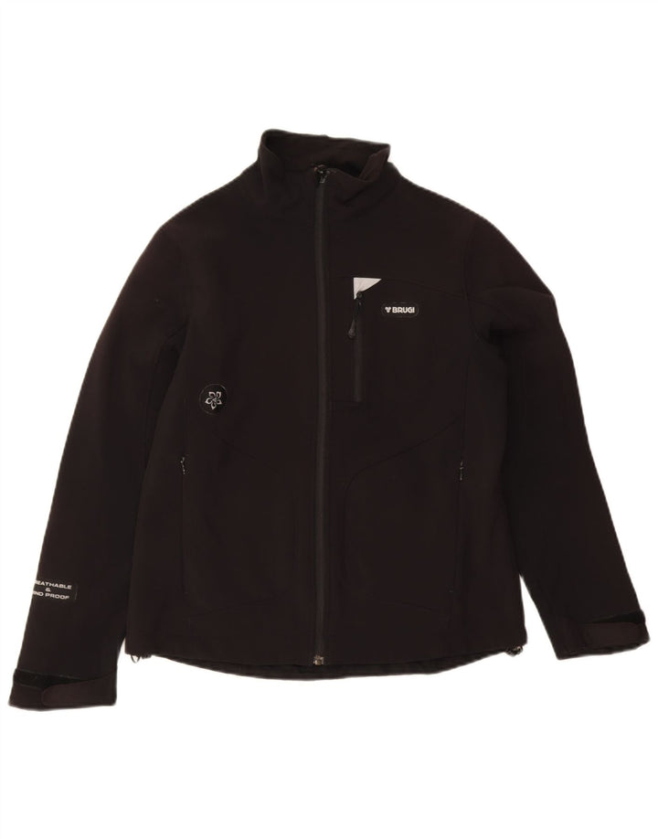 Brugi Veste coupe-vent pour femme UK 10 Small Noir Polyamide