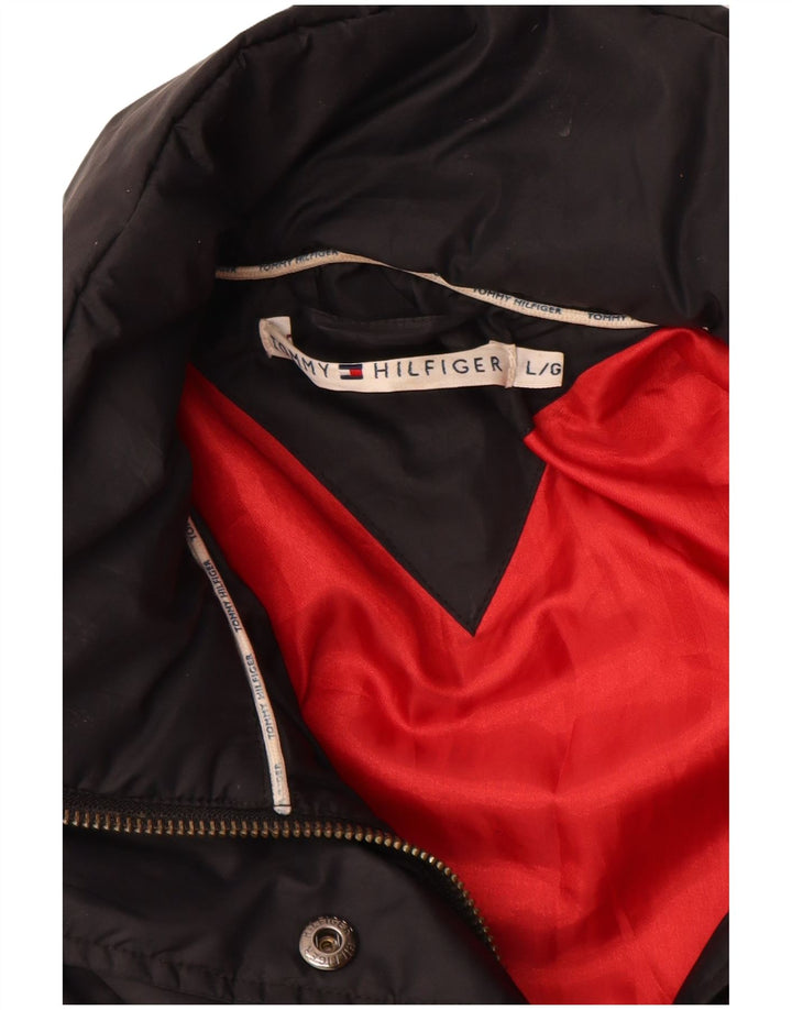 Tommy Hilfiger Veste matelassée pour femme UK 16 Large Noir Polyester