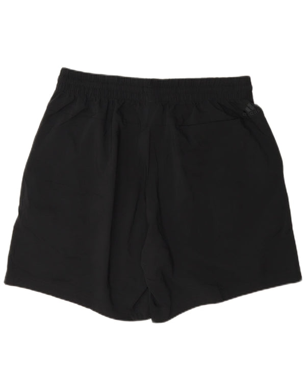 Adidas Short de sport graphique pour hommes, grand, noir, polyester
