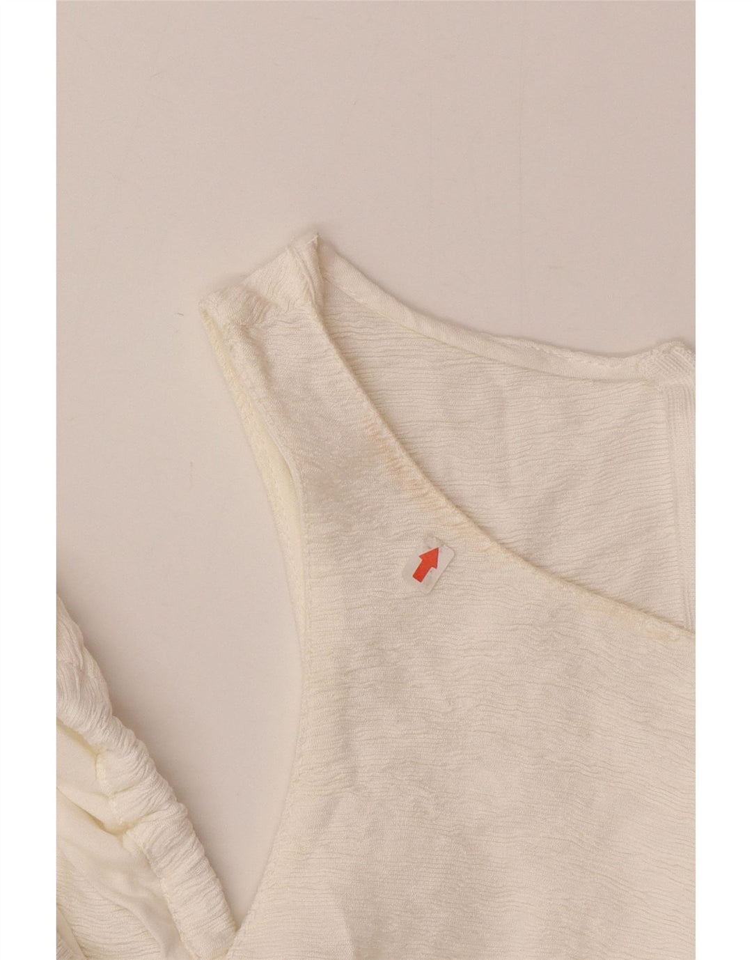 Zara Haut court à épaules dénudées pour femme UK 12 Blanc moyen