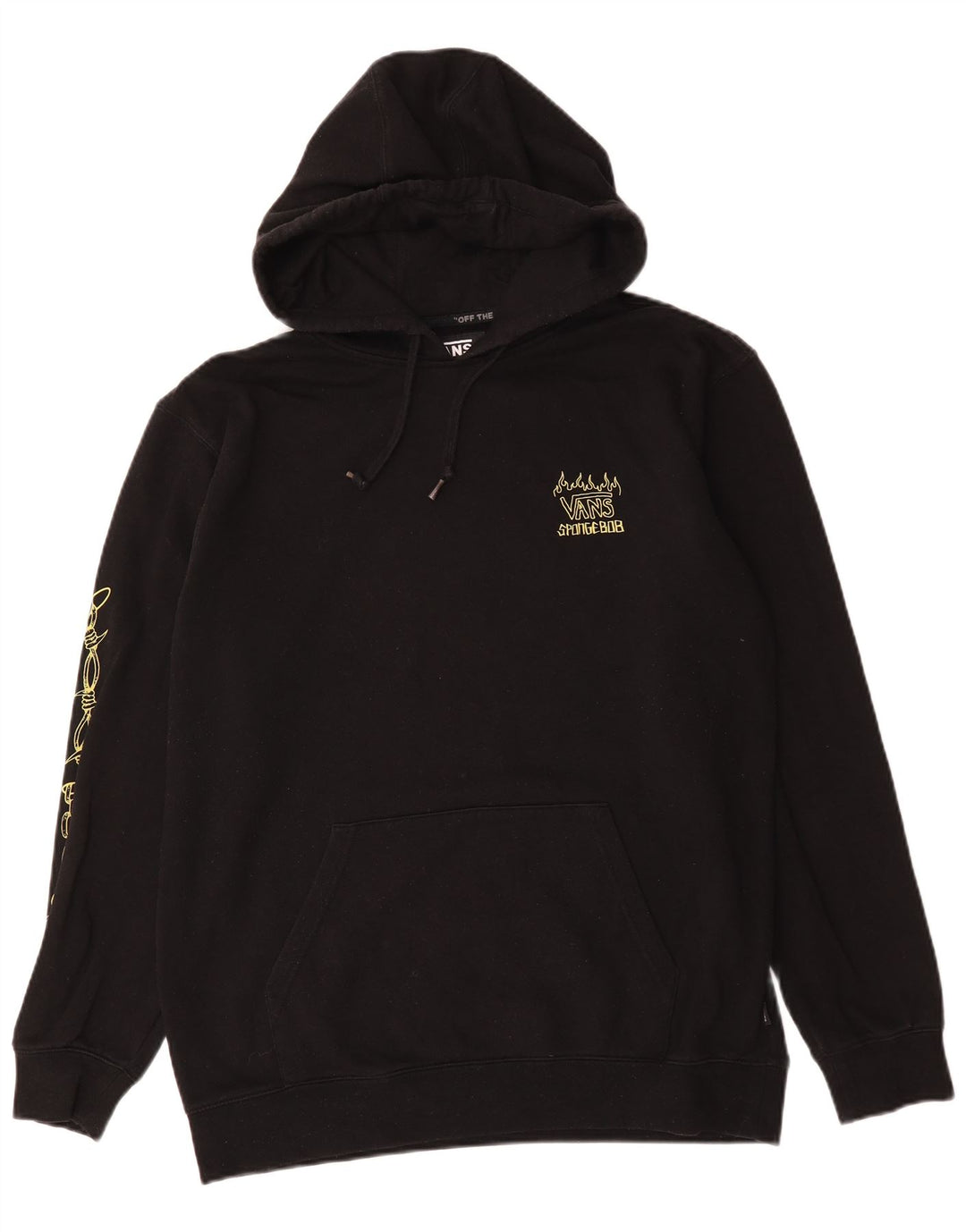 Vans Pull à capuche graphique pour hommes, grand coton noir